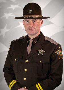 Captain Mike Culp, candidate for Elkhart County Sheriff in 2026. Republican Candidate. - Dress Uniform headshot with Campaign Cover.